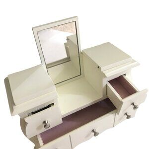 Pottery Barn Kids Jewelry Box White 10" x 10" x 4" - RARE BEAUTY NIB